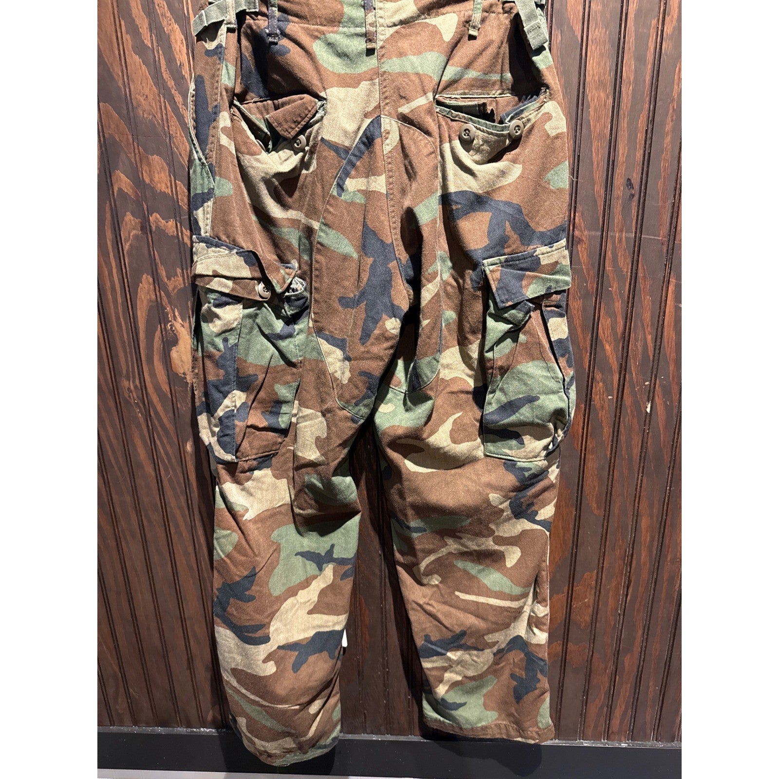 US Military Issue Woodland Camo BDU Cargo Pants Tactical Ripstop Trousers Mens