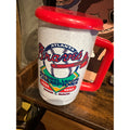 Vintage Atlanta Braves 1991 1992 NL Champions Back to Back Travel Mug Red Lid