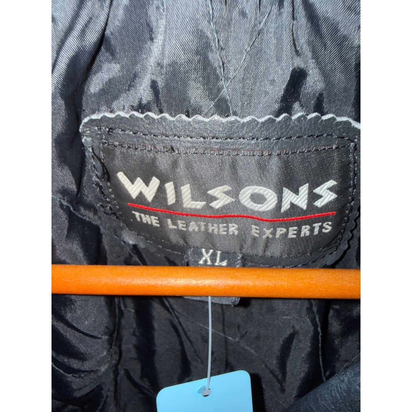 Wilsons Leather Mens Black Leather Motorcycle Biker Jacket Belted Asymmetrical