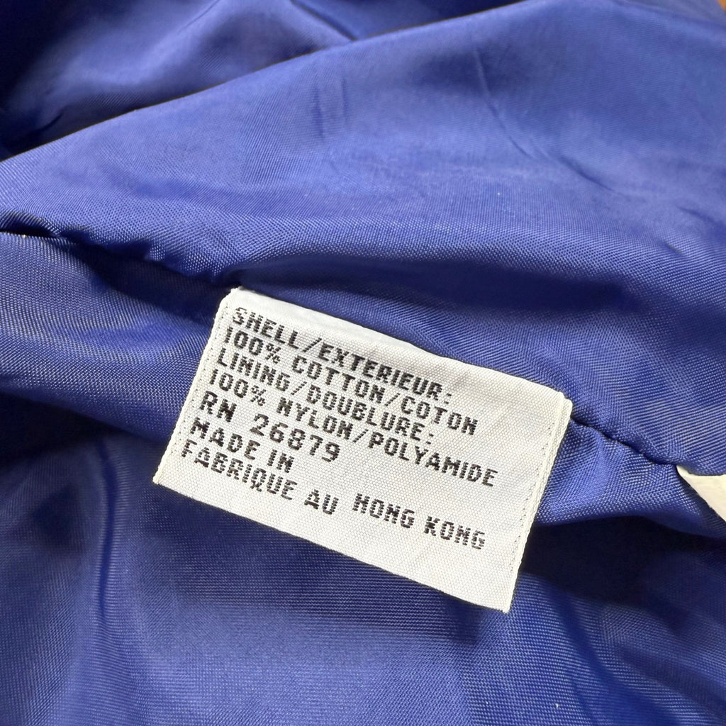 Members Only Mens Blue Cotton Poly Blend Harrington Jacket Size Medium