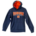 Auburn Tigers Hoodie Mens Navy Blue Orange Graphic Pullover Sweatshirt NCAA L