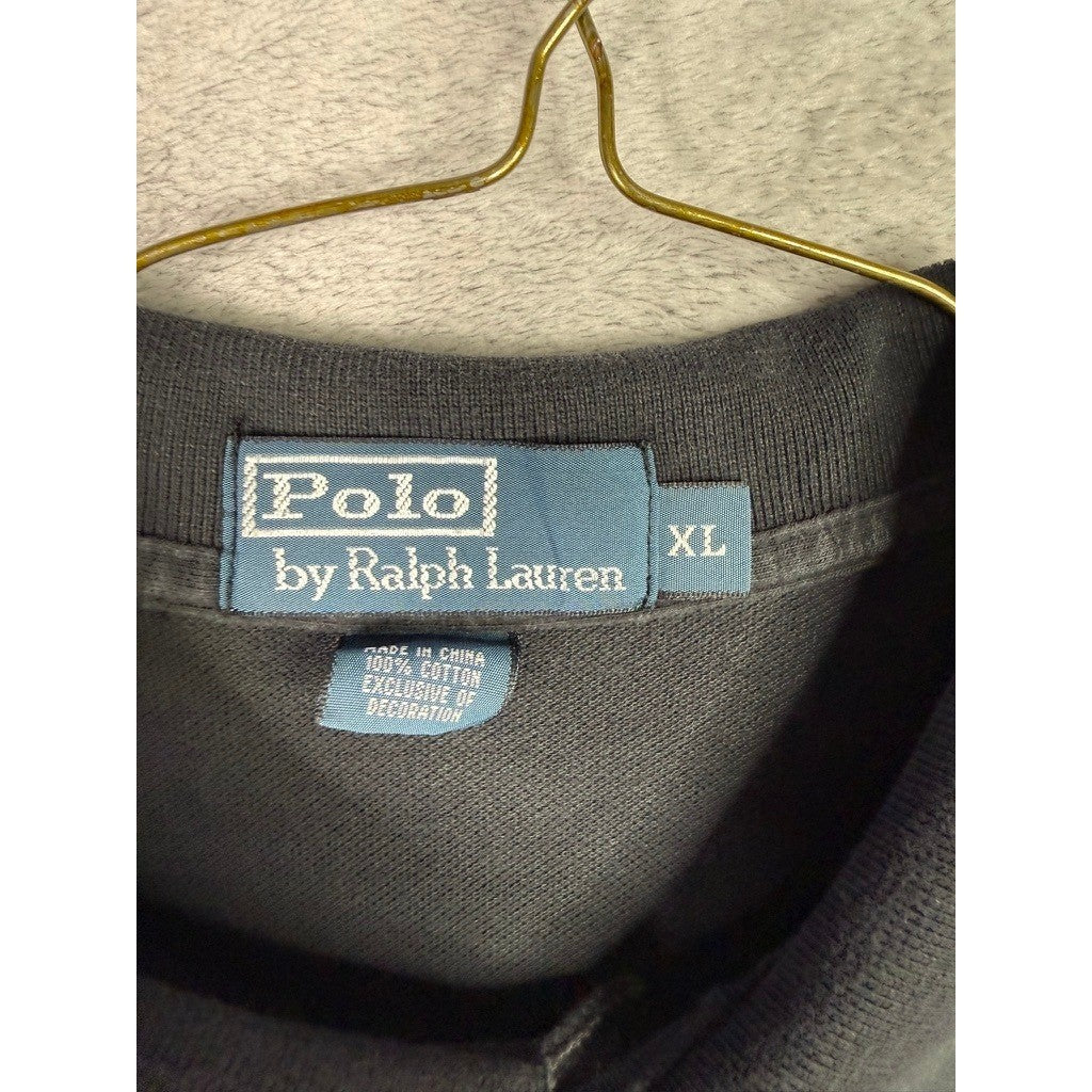 Polo Ralph Lauren Long Sleeve Classic Fit Polo Shirt Black Men's XL