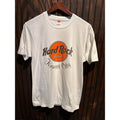 Vintage Hard Rock Cafe Kuwait City T-Shirt Hanes Beefy-T White Large 90s Single