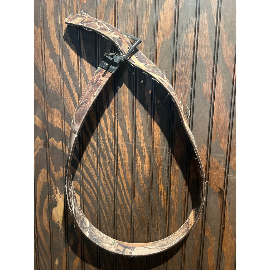 Realtree Camouflage Belt Mens Brown Tan Canvas Hunting Utility 48 Inch Buckle