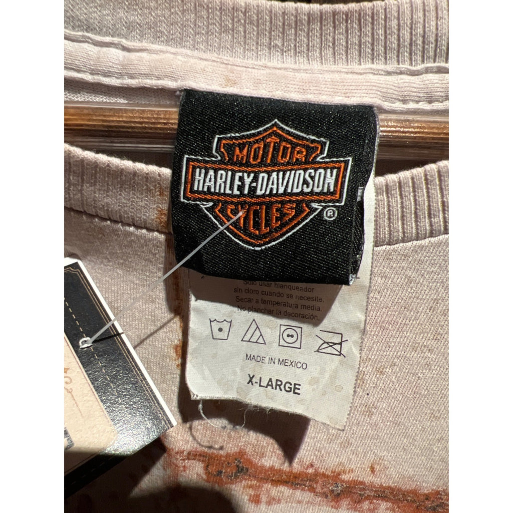 Harley-Davidson 1903 Bar & Shield Graphic T-Shirt Distressed Splatter Mens XXL