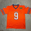 The Waterboy Bobby Boucher 9 Football Jersey Orange Blue Mens M