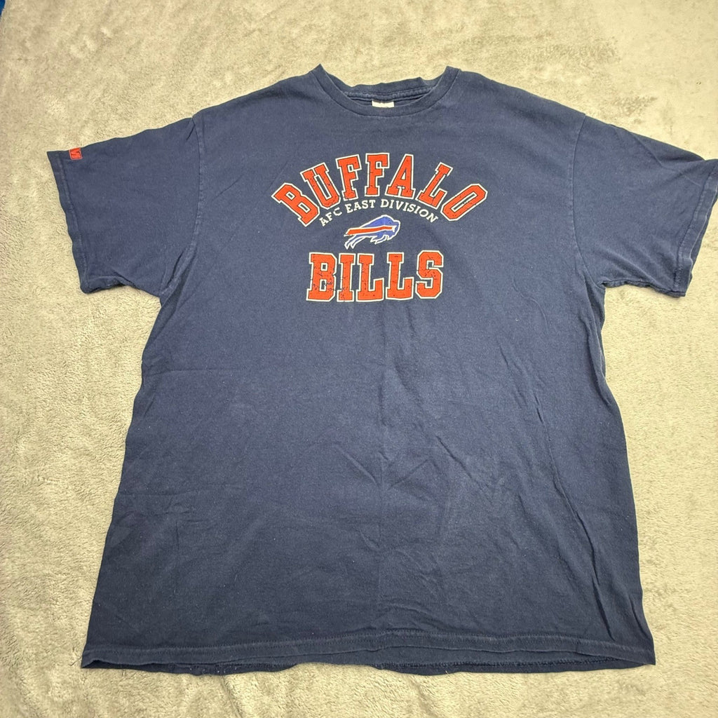 Buffalo Bills AFC East Division Graphic T Shirt Navy Blue XL