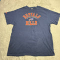 Buffalo Bills AFC East Division Graphic T Shirt Navy Blue XL