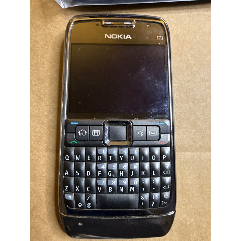 Nokia E71 Eseries Grey Silver Unlocked QWERTY Symbian Smartphone Original Box