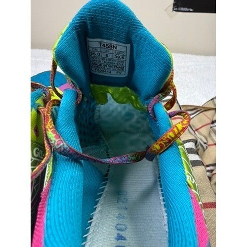 Asics Gel Noosa Tri 9 Women's Running Shoes Teal Pink Yellow Size 8