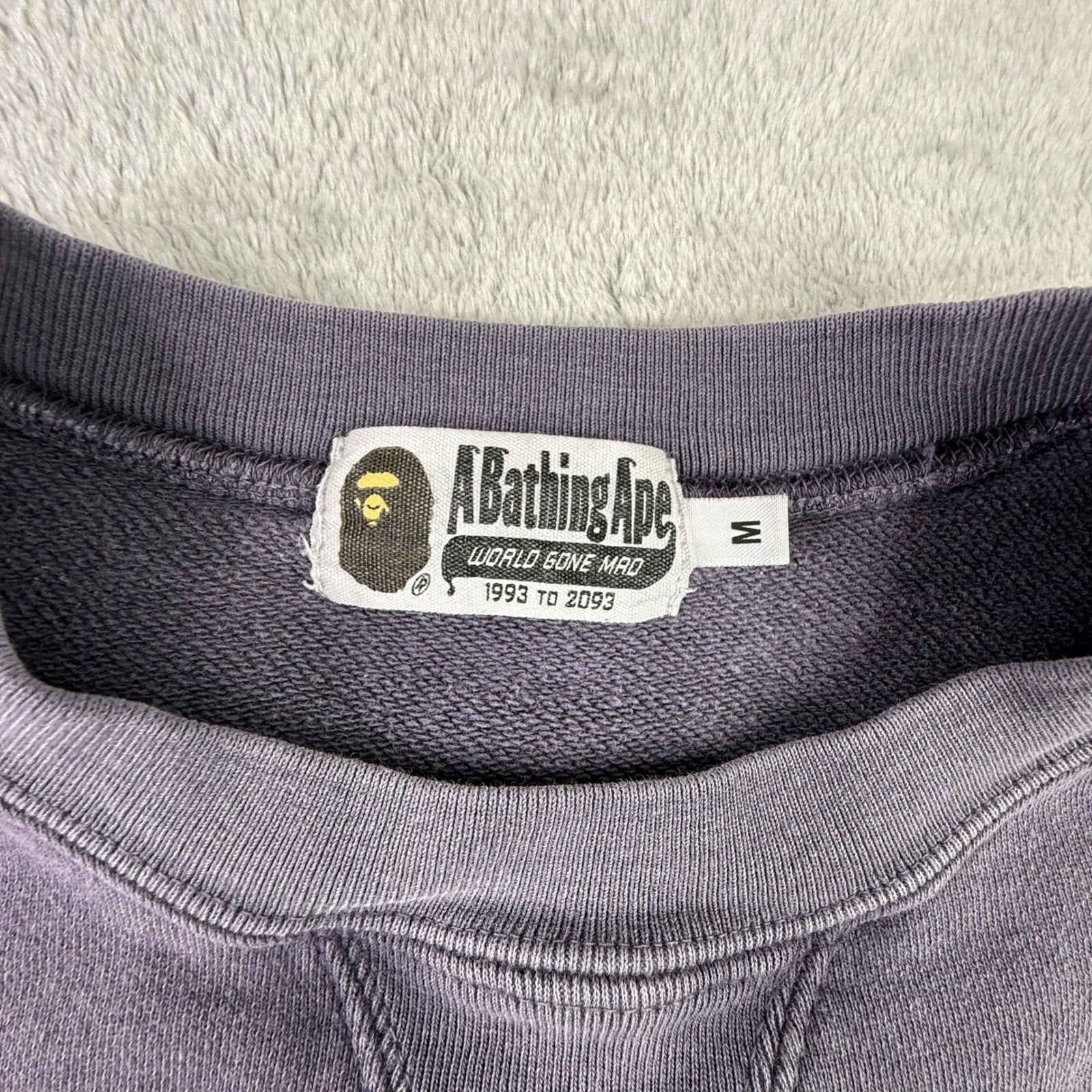 A Bathing Ape BAPE Mens Purple Crewneck Sweatshirt By Bathing Ape Size M
