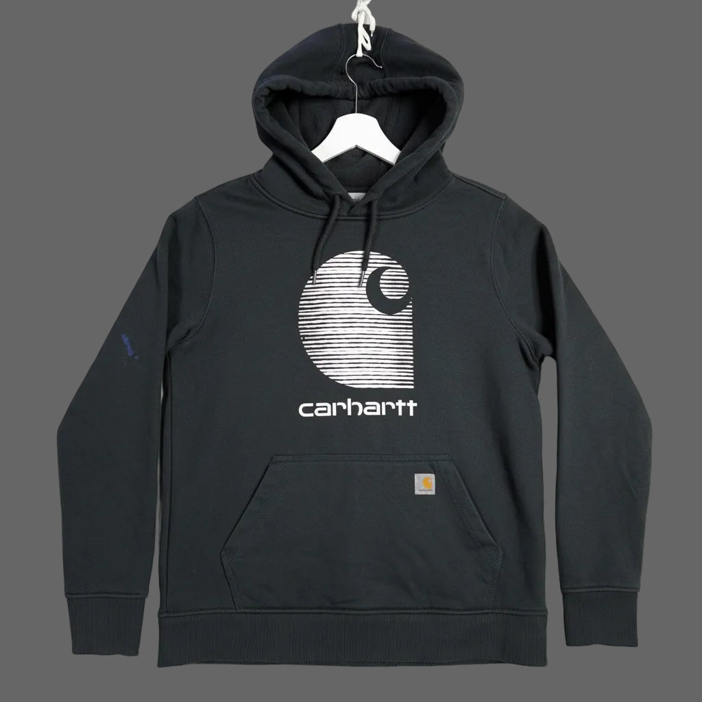Carhartt Black Rain Defender Relaxed Fit Logo Hoodie Men's M