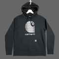 Carhartt Black Rain Defender Relaxed Fit Logo Hoodie Men's M