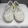 Vans Era Checkerboard Low Top Sneakers White Tan Casual Skate Shoes