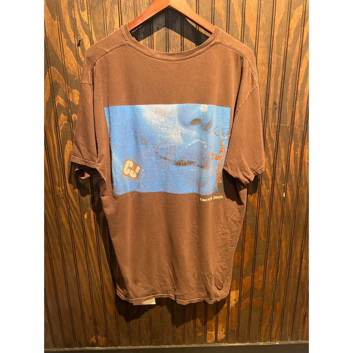 Cactus Jack Travis Scott Look Mom I Can Fly Brown Graphic T-Shirt Mens XL