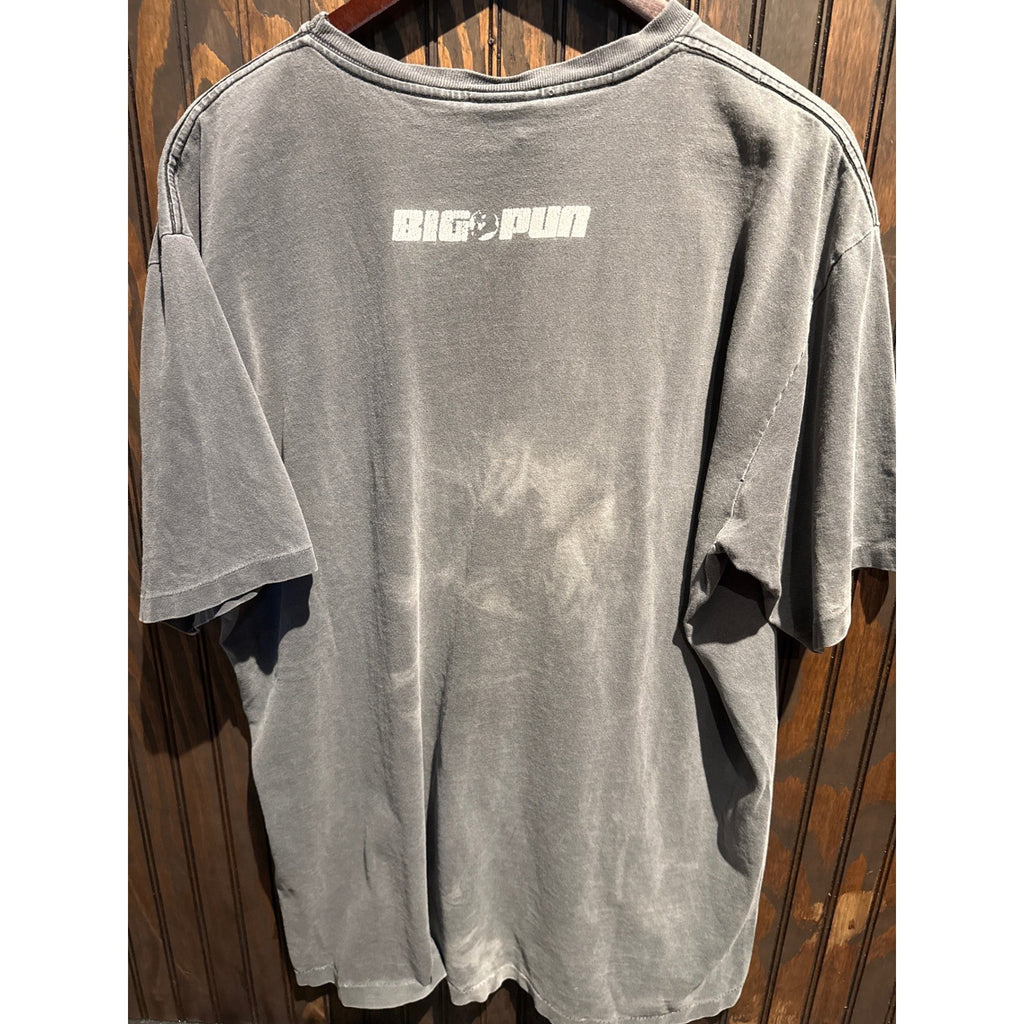 Big Pun Graphic T-Shirt Washed Black Oversized Rap Tee XL