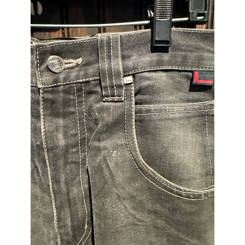 FUBU Mens Vintage Baggy Carpenter Denim Shorts Faded Cargo 32x14 Distressed