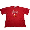 Vintage Tommy Hilfiger Red Graphic T Shirt Embroidered Logo Size XL