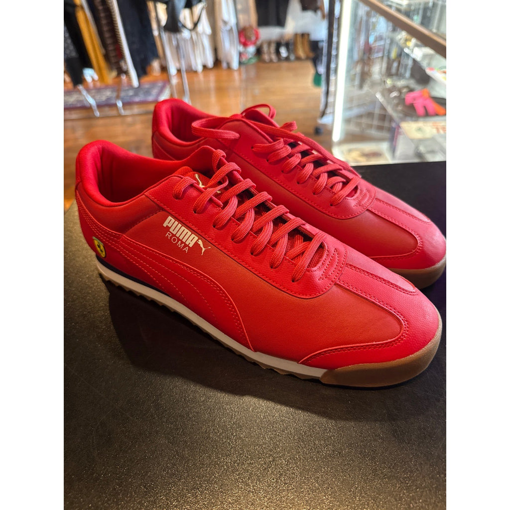 Puma Roma Ferrari Rosso Corsa Red Mens Motorsport Sneakers 306083-01