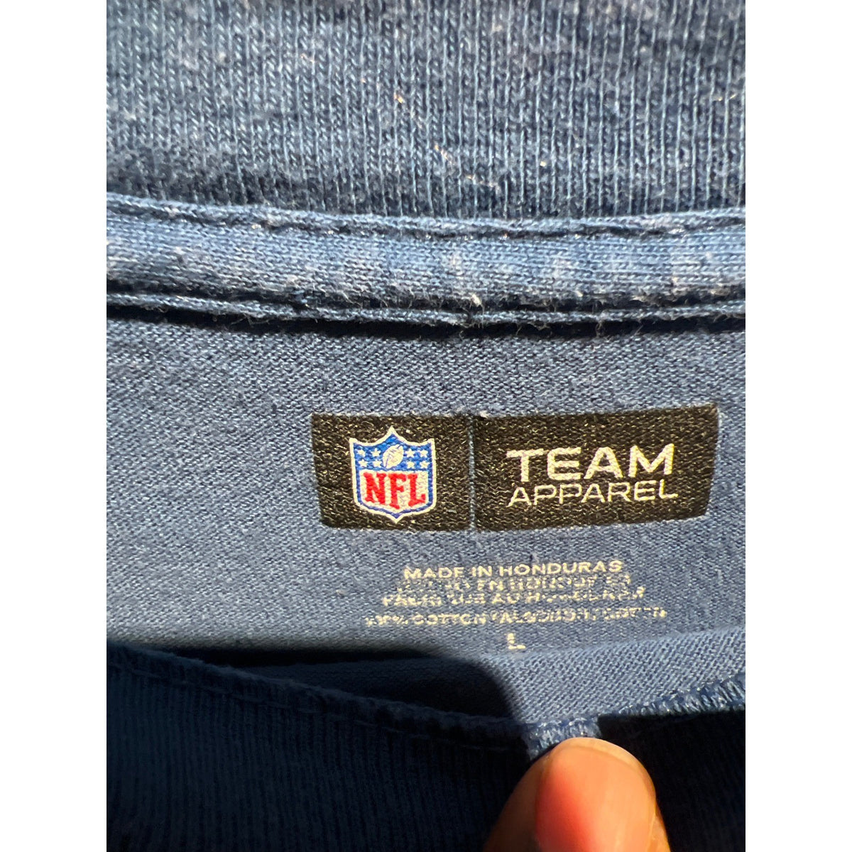 Indianapolis Colts Football Long Sleeve Graphic T-Shirt Faded Blue NFL Mens XL