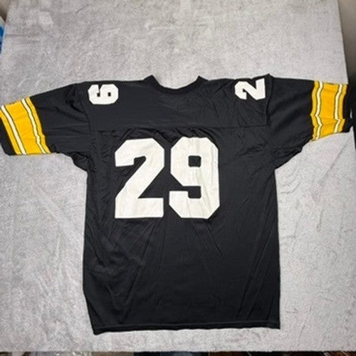 Vintage 90s Pittsburgh Steelers #29 Jersey Champion Black Yellow NFL Size L