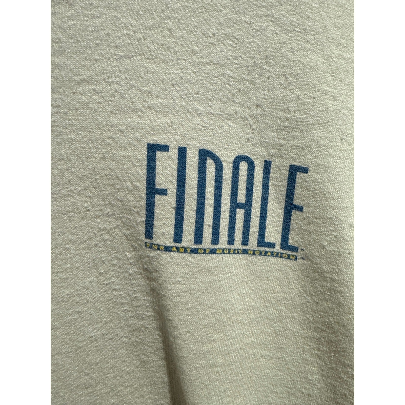Vintage Anvil Long Sleeve T-Shirt White Finale Graphic 90s Single Stitch XL
