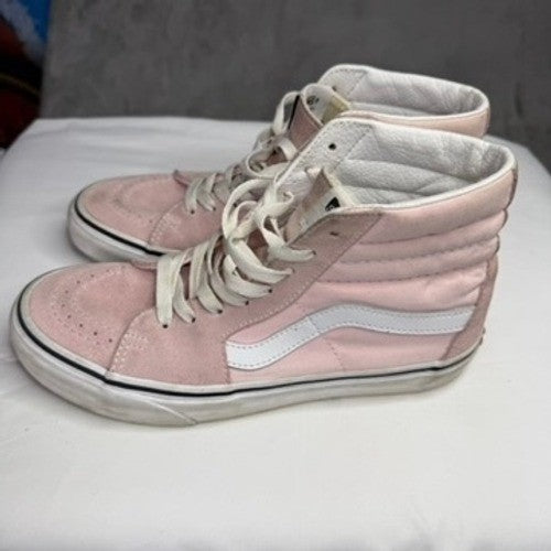 Vans SK8 HI Pink Suede High Top Lace Up Casual Sneakers Shoes Women 6.5