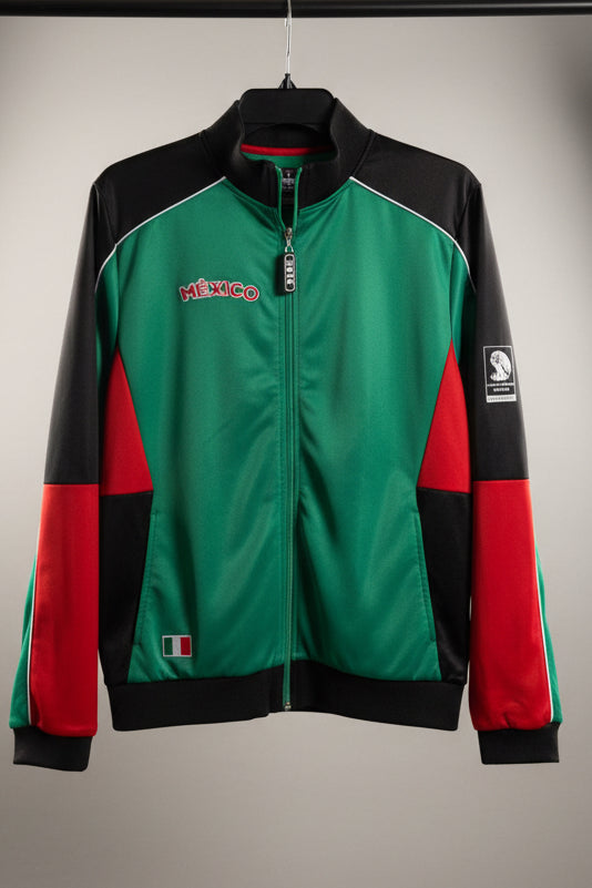 FIFA World Cup 2014 Mexico National Team Track Jacket Mens Green Black Red Zip
