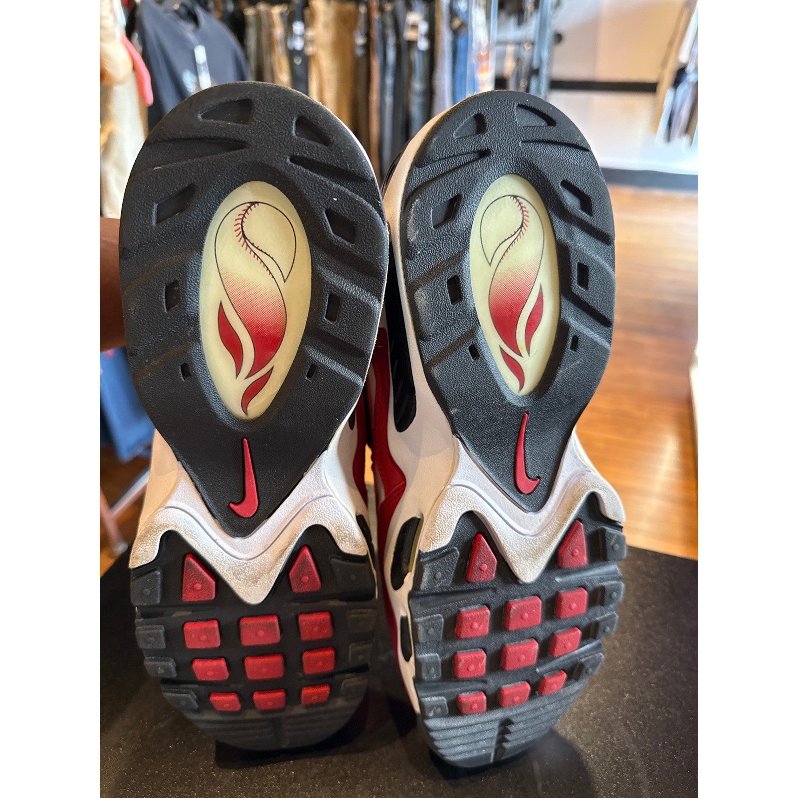 Nike Air Max Griffey 1 Varsity Red White Black 354912-106 Mens Size 12 with Box