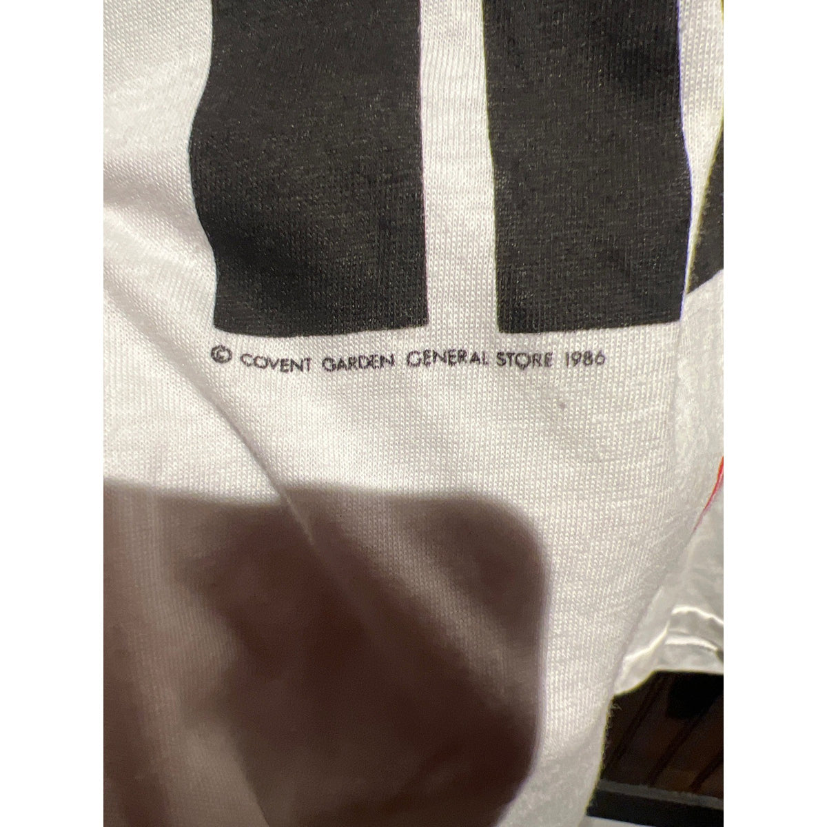 Vintage 1986 I Was Over There Union Jack Graphic T-Shirt White XL Screen Stars