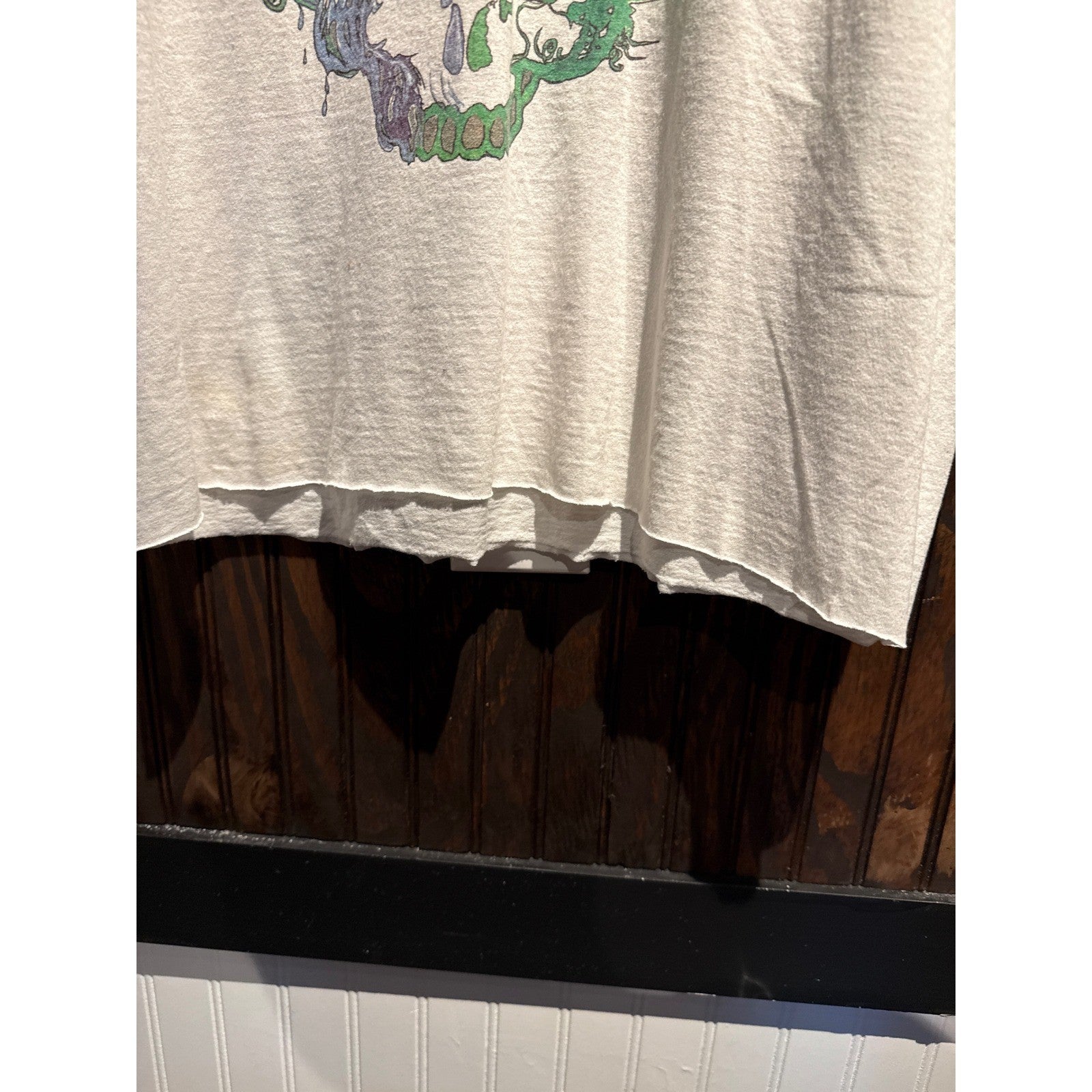 Vintage Grateful Dead Steal Your Face Moonshine Graphic T-Shirt White Large 90s