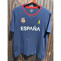 Polo Ralph Lauren Espana Spain Big Pony Navy Blue Ringer T-Shirt Mens XL ESP