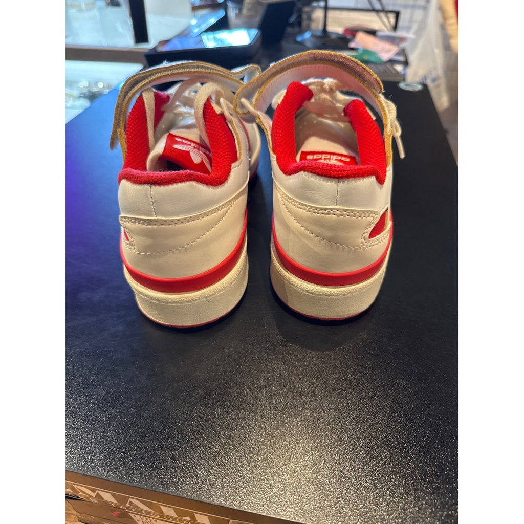Adidas Forum Low White Red Mens Size 8 Sneakers GX4538 Basketball Shoes 2022