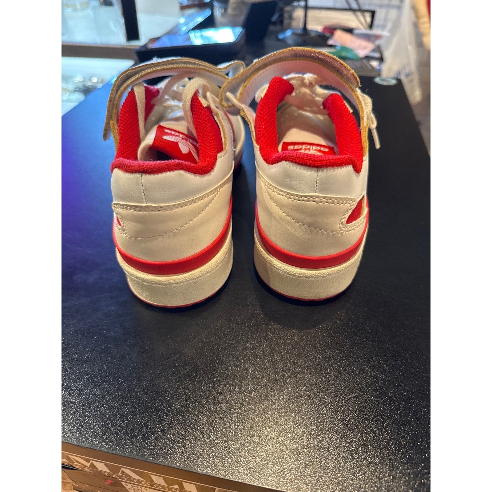 Adidas Forum Low White Red Mens Size 8 Sneakers GX4538 Basketball Shoes 2022