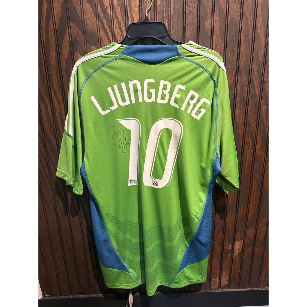 Adidas Seattle Sounders FC Xbox 360 Live Jersey Green Blue MLS Mens XL 24x34