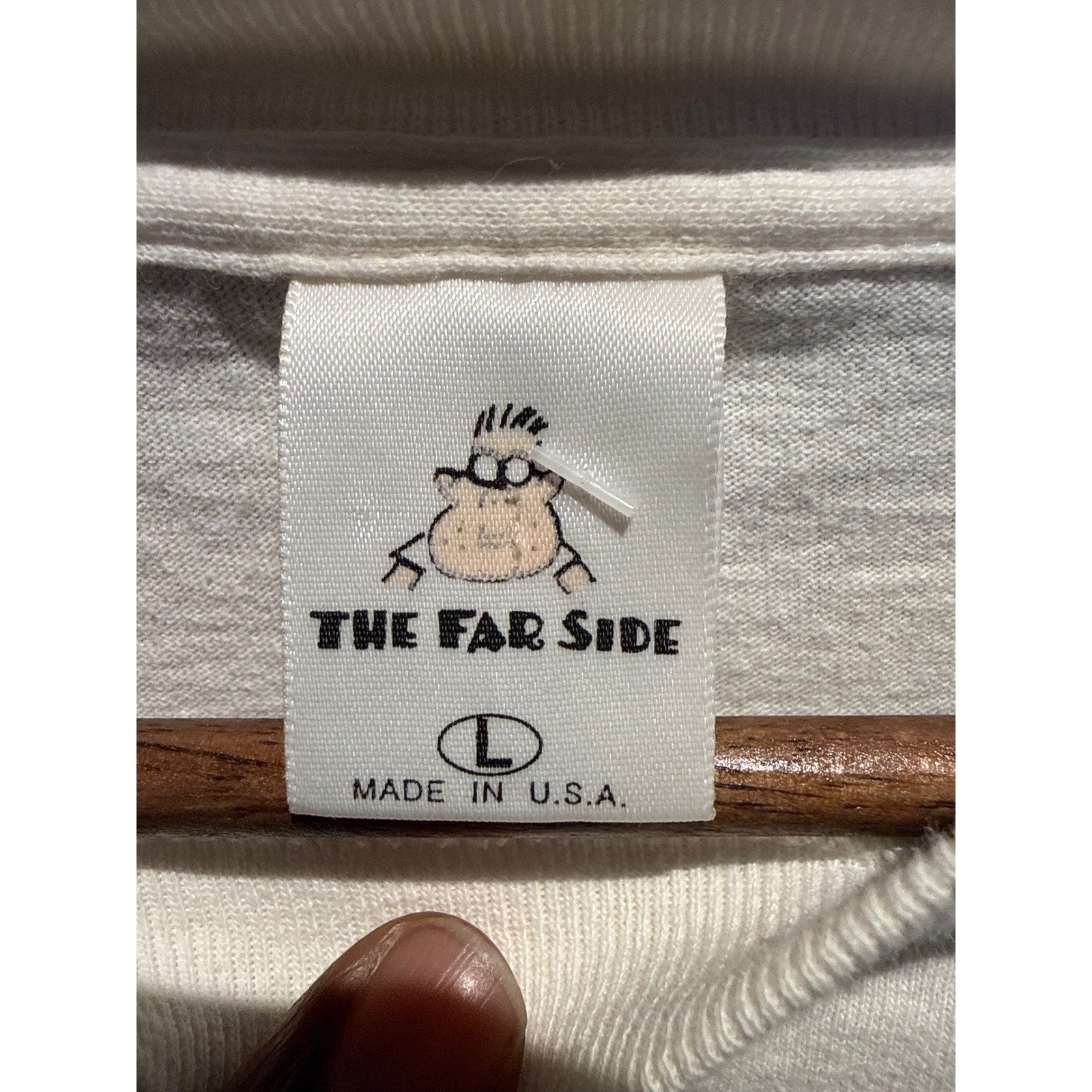 Vintage The Far Side Gary Larson Bears Crosshairs Graphic T-Shirt White XL 90s