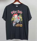 Vintage Betty Boop Biker Babe Graphic T-Shirt Faded Black Single Stitch XL L