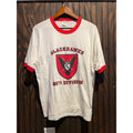Vintage Jerzees Russell 86th Division Blackhawks Ringer T-Shirt XL White Red USA