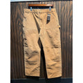 Carhartt B01 BRN Double Front Logger Dungaree Work Pants Brown 36x29