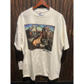 Vintage 90s Salvador Dali The Enigma of William Tell Hanes Beefy-T White XL