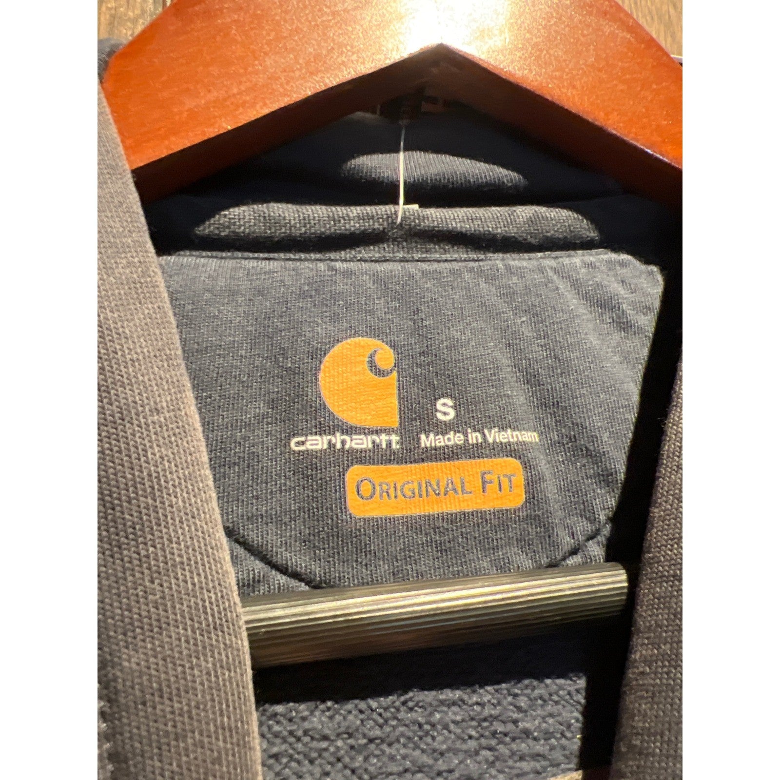 Carhartt Mens Swamp Dogs FDNY E311 TL158 Hooded Sweatshirt Blue Size Large