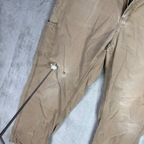 Carhartt B151 DK H Khaki Loose Original Fit Carpenter Pants Mens 32x32