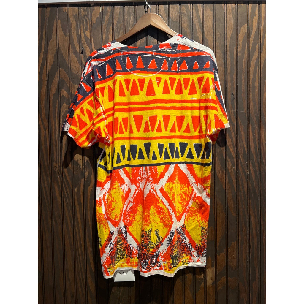 Vintage 1994 Santana Sacred Fire World Tour All Over Print T-Shirt Single Stitch