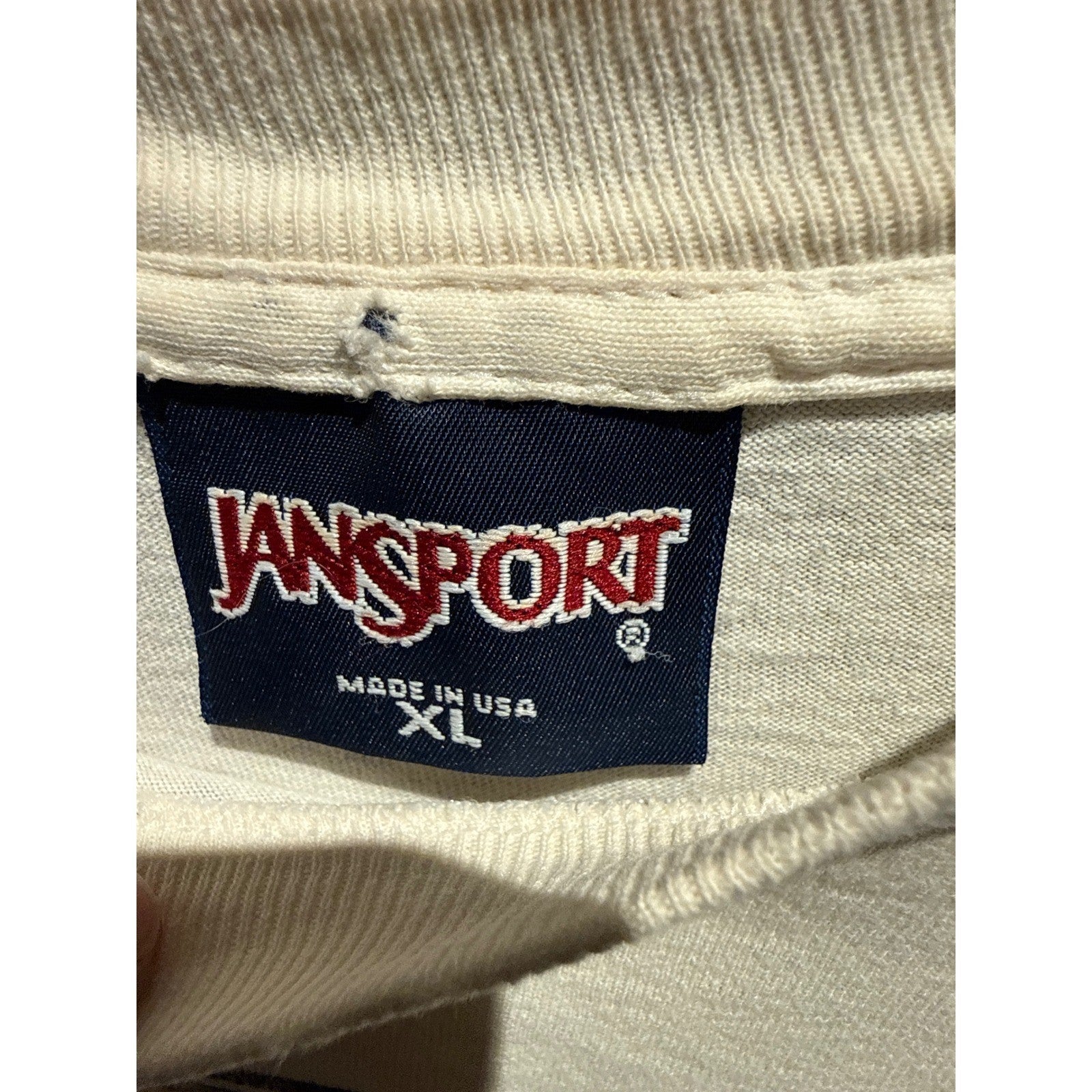 Vintage 1994 Jansport Purdue Lady Boilers Womens Final Four T-Shirt Cream XL