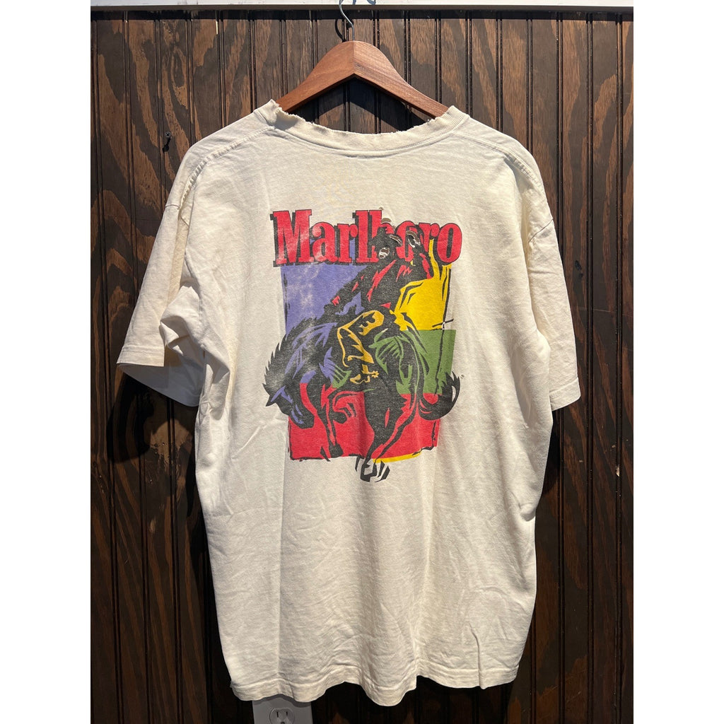 Vintage Marlboro Adventure Team T Shirt XL American Born Single Stitch USA Made