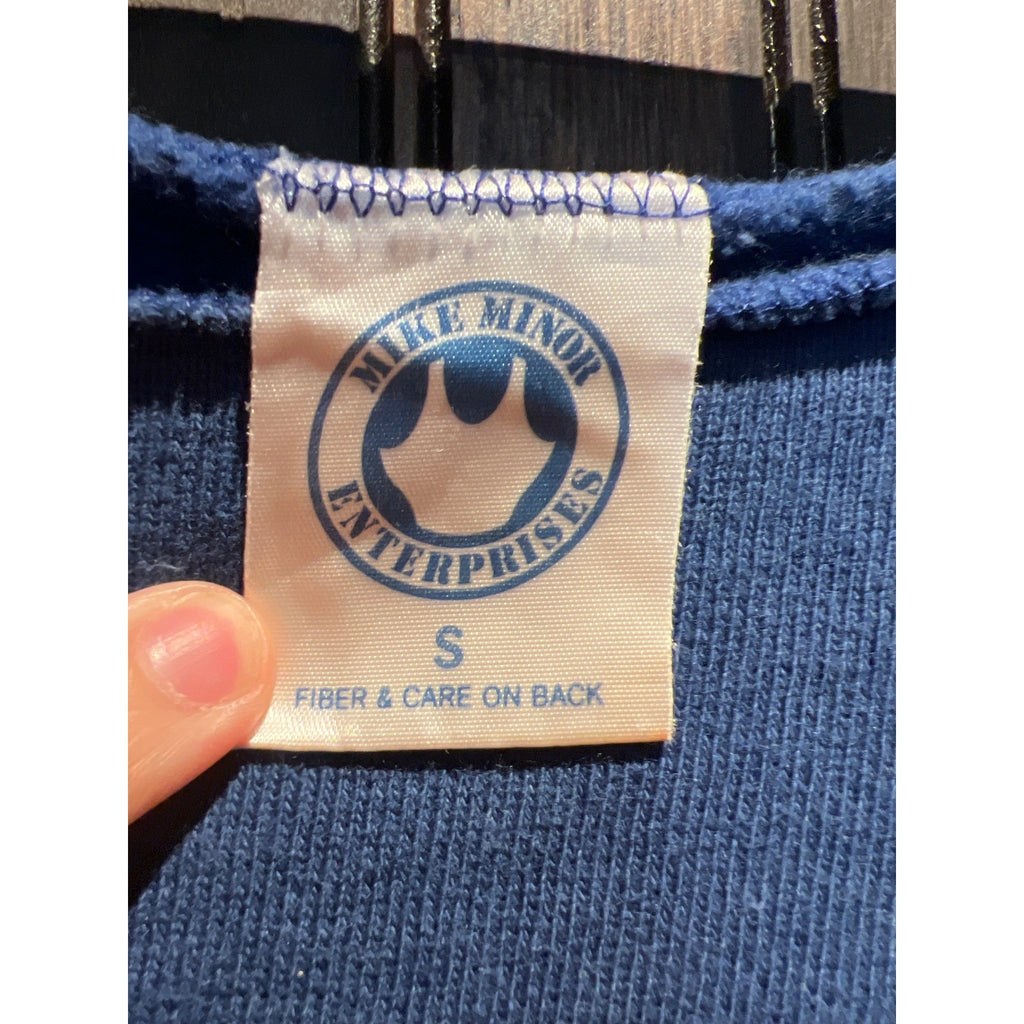 Vintage Olympic Power Fitness Center Short Sleeve Cut Off Sweatshirt Blue 18x23