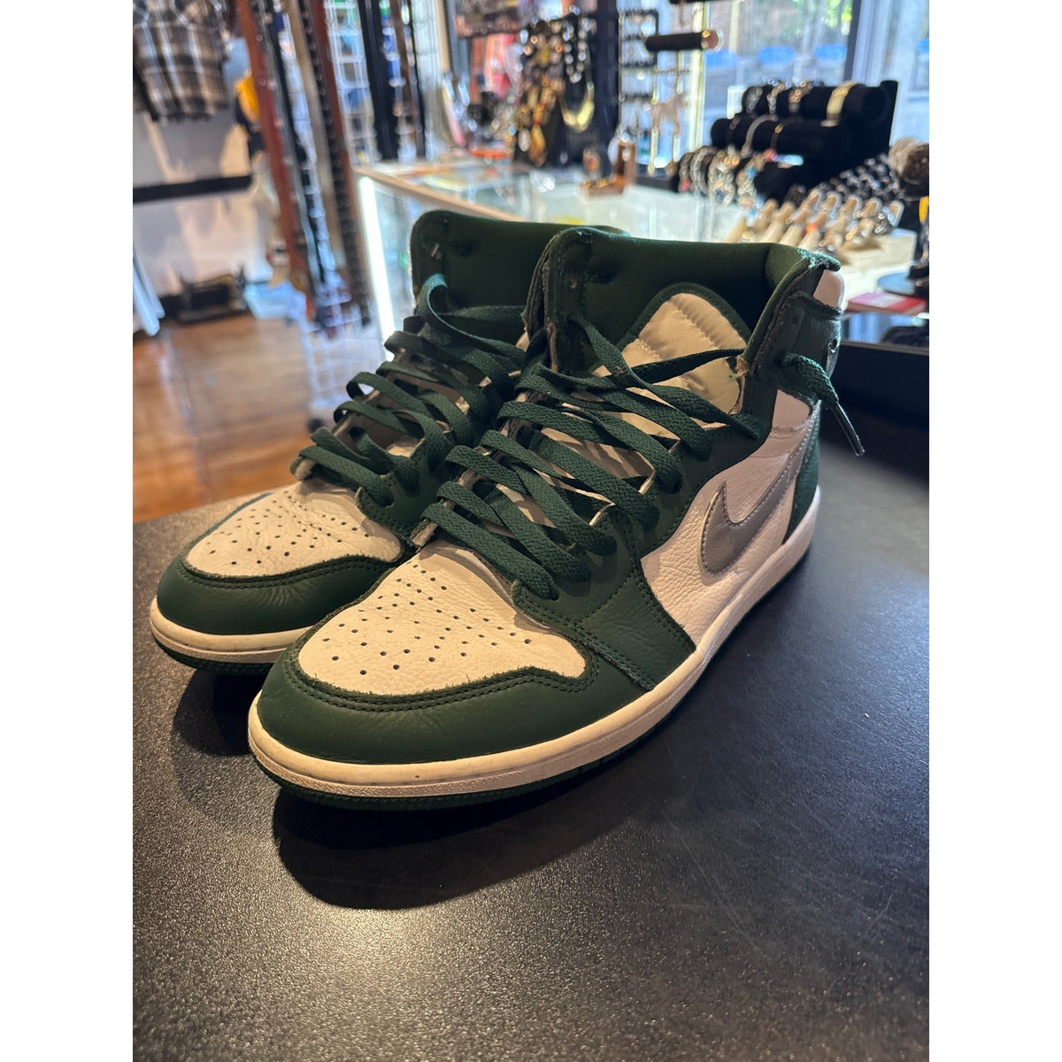 Nike Air Jordan 1 Retro High OG Gorge Green White Silver DZ5485-303 Mens Sneaker