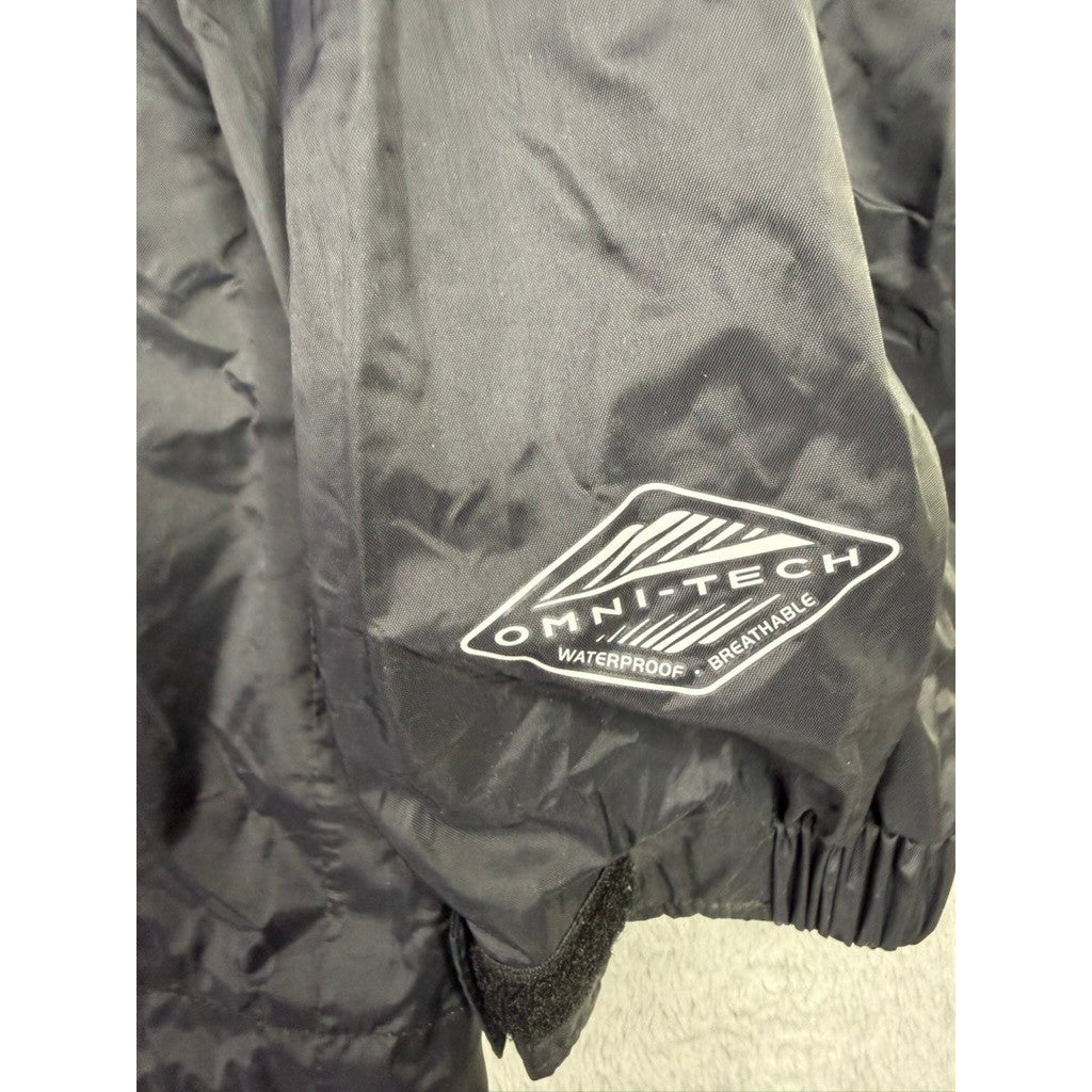 Columbia Omni Tech Waterproof Breathable Jacket Hooded Dark Gray Mens XL