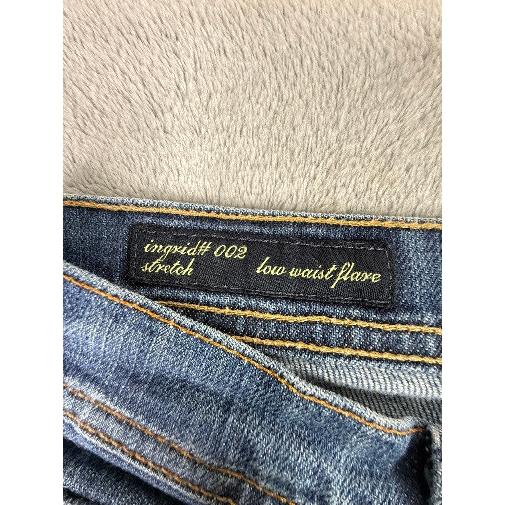 Citizens of Humanity Ingrid 002 Low Waist Flare Jeans Blue Stretch Size 29 USA