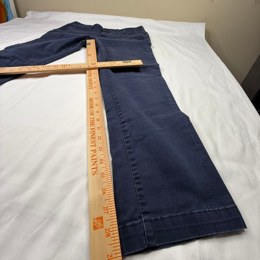 Simply Styled by Sears Mens Navy Blue Chino Pants Size 36x32 Casual Flat Front
